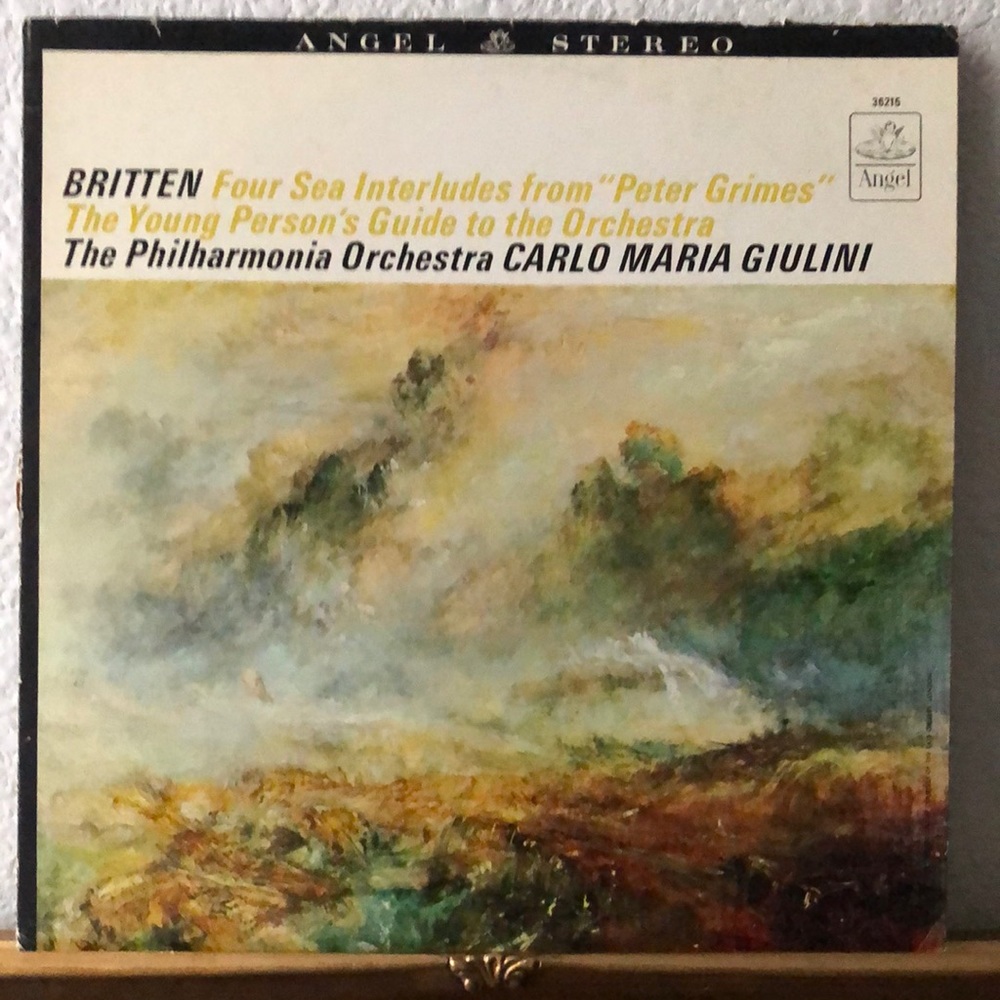 Ben Britten Four Sea Interludes Performed by The Philharmonia Orchestra Vinyl Lp